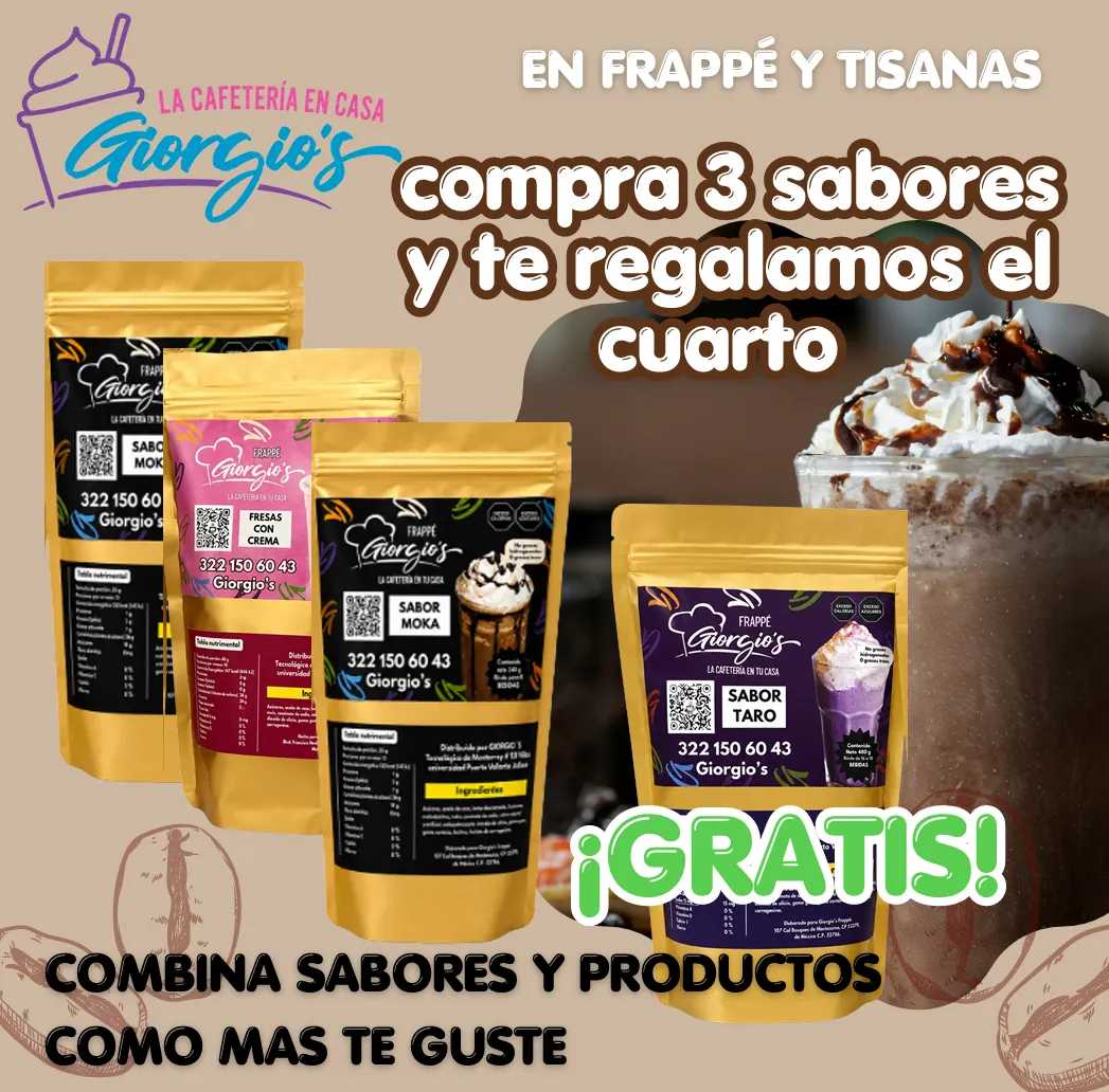 Promoción en frappé y tisanas.